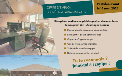 Secrétaire administrative recherché(e)